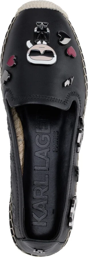 Karl Lagerfeld Paris Women's Michaela Embellished Slip-On Espadrille Flats - Image 4