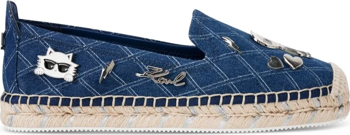 Karl Lagerfeld Paris Women's Michaela Embellished Slip-On Espadrille Flats - Image 6
