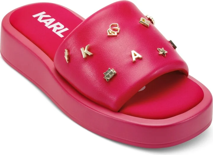 Karl Lagerfeld Paris Women's Opal Studded Sandals