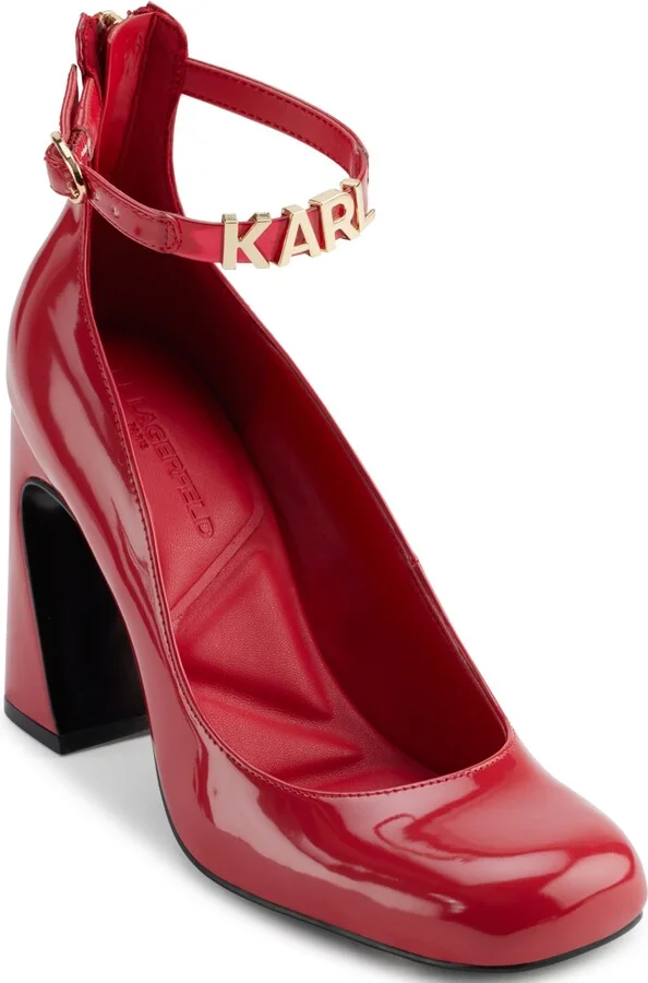 Karl Lagerfeld Paris Women's Pavla Ankle Strap Pumps