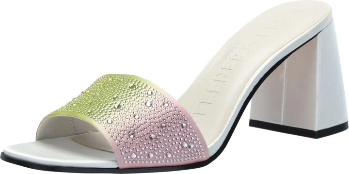 Karl Lagerfeld Paris Women's Pera Mule Dress Sandal Heeled