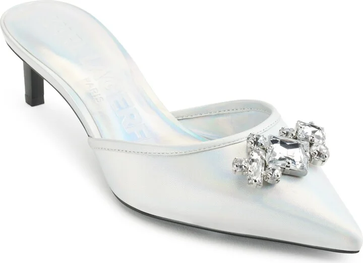 Karl Lagerfeld Paris Women's Sosie Pointed Toe Heel Pump Heeled Sandal