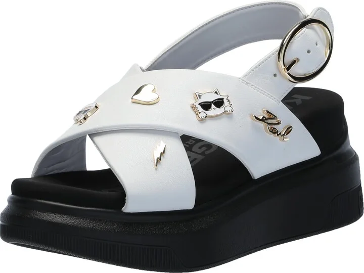 Karl Lagerfeld Paris Women's Tilda Criss Cross Platform Sandal