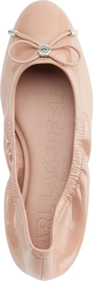 Karl Lagerfeld Paris Women's Velma Almond Toe Ballet Flats - Image 4