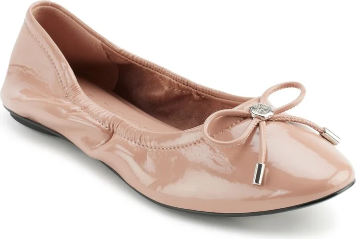 Karl Lagerfeld Paris Women's Velma Almond Toe Ballet Flats
