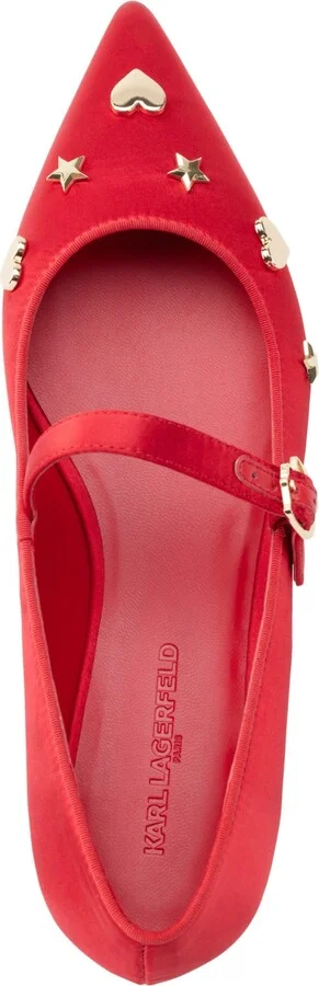 Karl Lagerfeld Paris Women's Veyda Mary Jane Pointed Toe Flats - Image 4