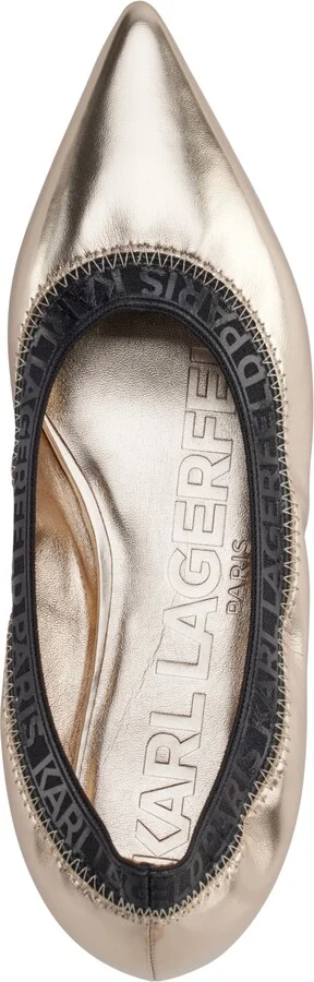 Karl Lagerfeld Paris Women's Vinette Pointed Toe Ballet Flats - Image 3