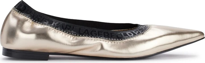 Karl Lagerfeld Paris Women's Vinette Pointed Toe Ballet Flats - Image 4