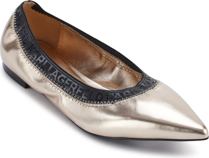 Karl Lagerfeld Paris Women's Vinette Pointed Toe Ballet Flats