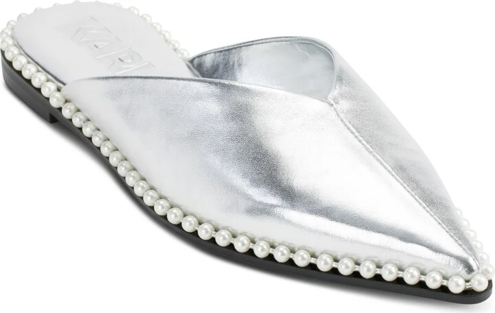 Karl Lagerfeld Paris Women's Vyra Slip-On Mule Flats