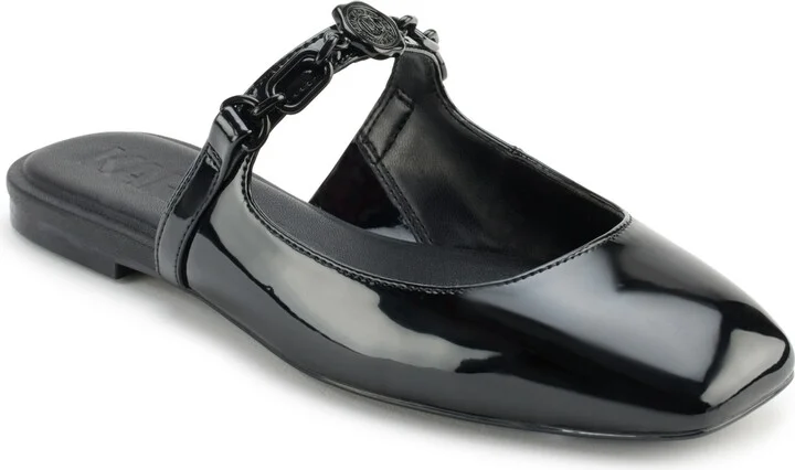 Karl Lagerfeld Paris Women's Zilla Square Toe Mule Flats