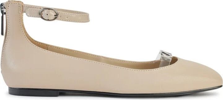 Karl Lagerfeld Paris Women's Zyvia Logo Ankle Strap Flats - Image 6
