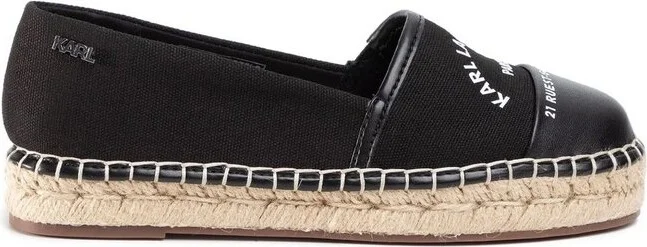 Karl Lagerfeld Rue St-Guillaume Panelled Espadrilles