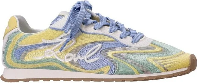 Karl Lagerfeld Venus Logo Embroidered Lace-Up Sneakers