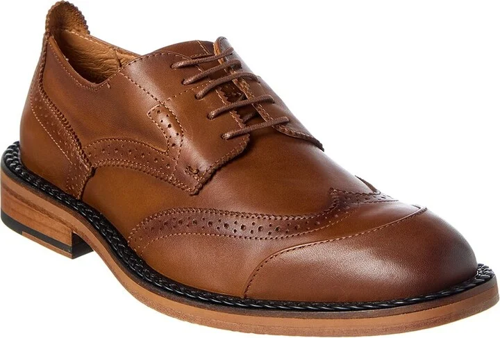 Karl Lagerfeld Wingtip Leather Oxford