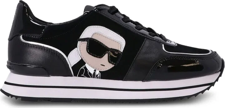 Karl patch-detail low-top sneakers