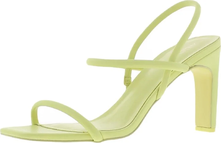 Karla Womens Faux Leather Ankle Srap Dress Sandals