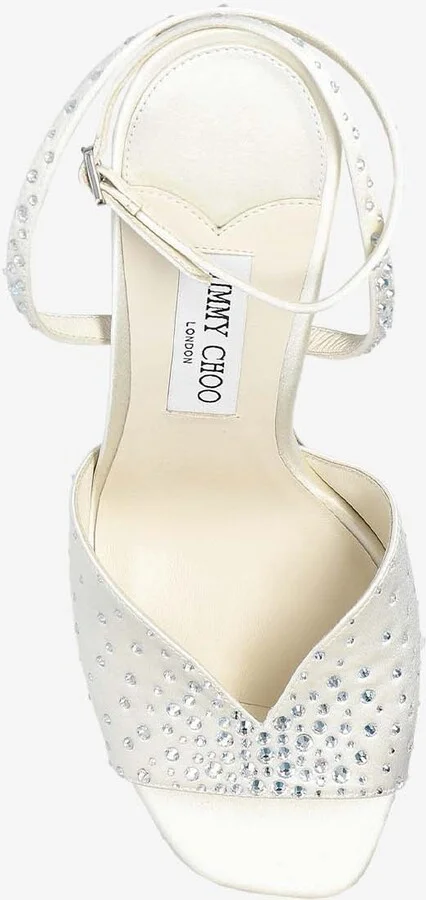Karli 125 Crystal Satin Platform Sandals - Image 3