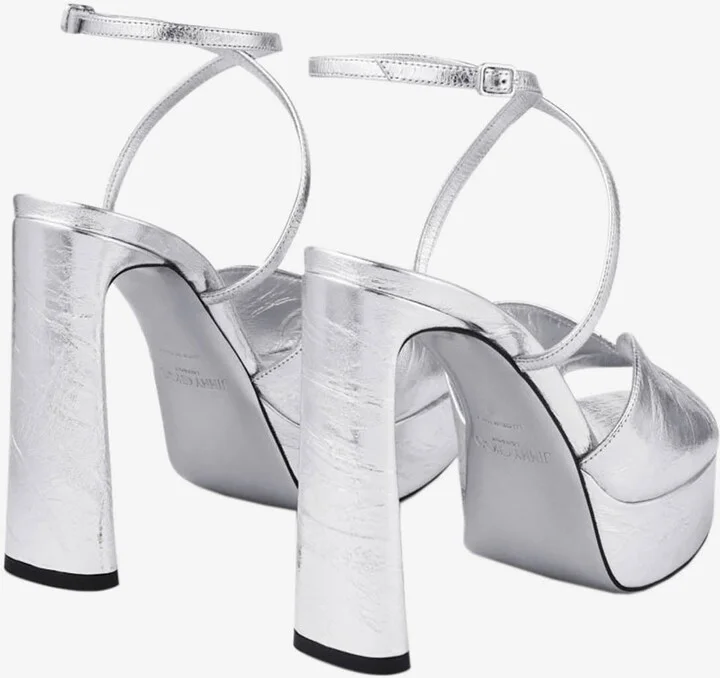Karli 125 Metallic Leather Platform Sandals - Image 2