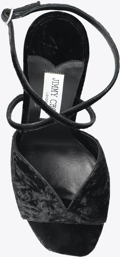 Karli 125 Velvet Platform Sandals - Image 3