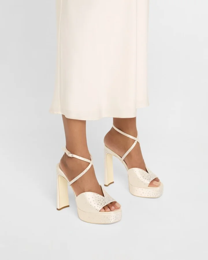 Karli Satin Crystal Ankle-Strap Platform Sandals - Image 11