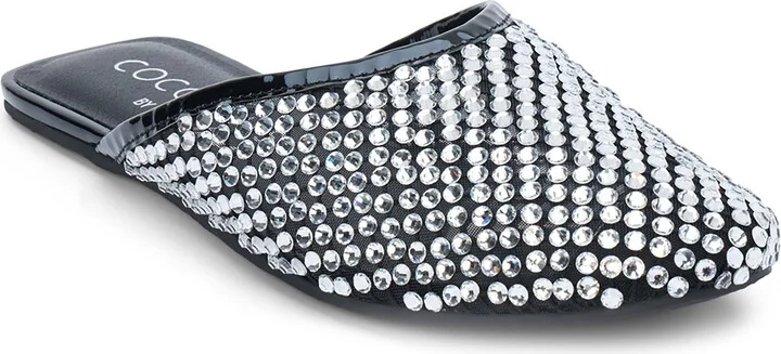 Karlie Rhinestone Mesh Mule