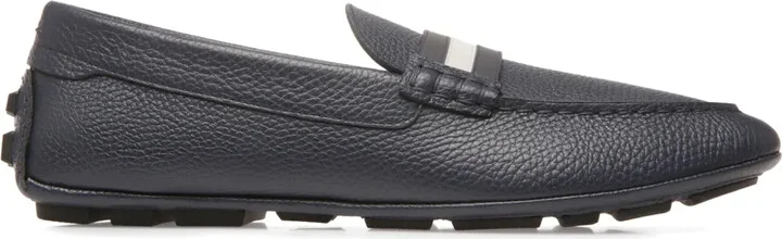Karlos pebbled leather loafers