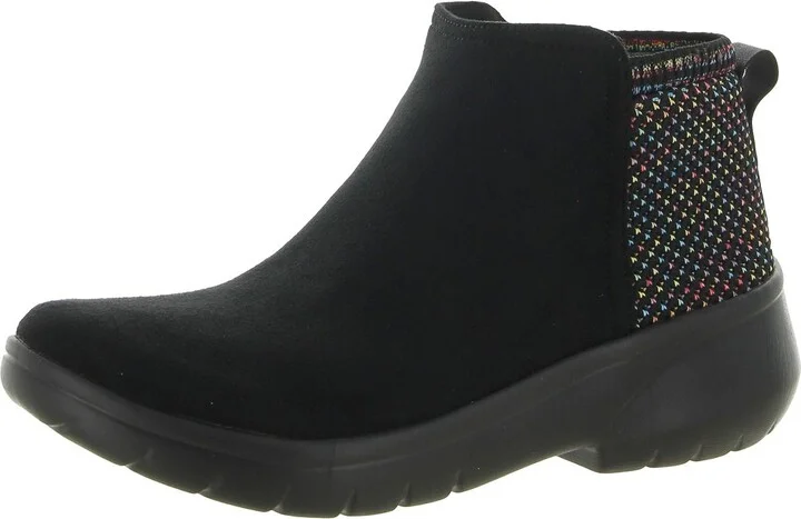 Karma Womens Faux Suede Ankle Booties