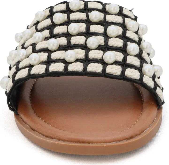Karmen Faux Pearl Slide Sandal - Image 2