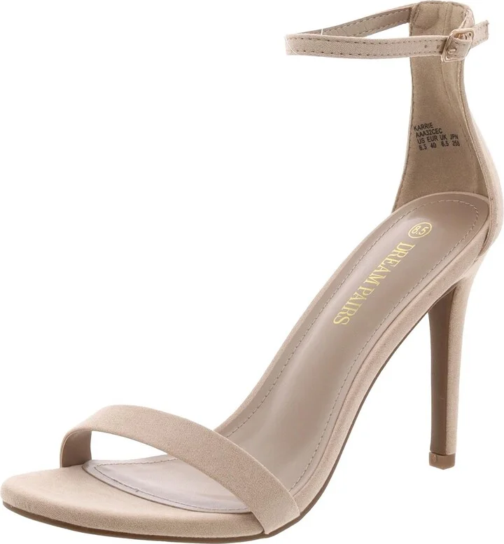 Karrie Womens Ankle Strap Heels