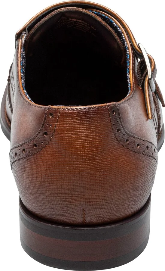 Karson Wingtip Double Monk Strap Shoe - Image 3