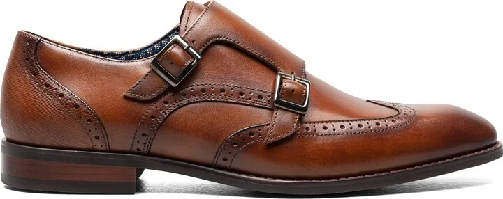 Karson Wingtip Double Monk Strap Shoe - Image 4