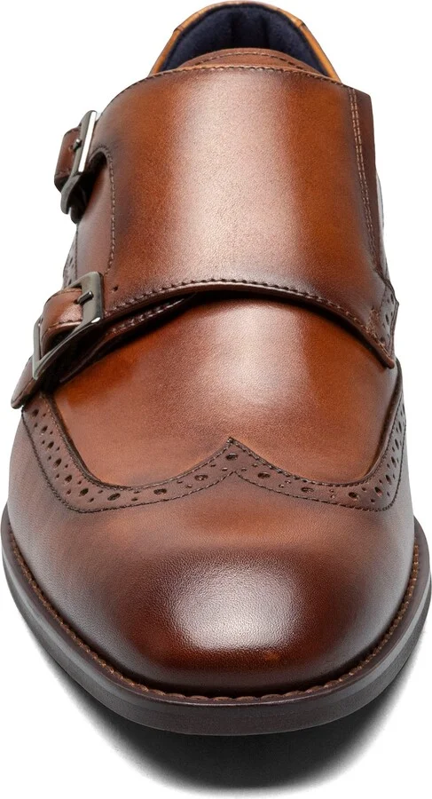 Karson Wingtip Double Monk Strap Shoe - Image 5
