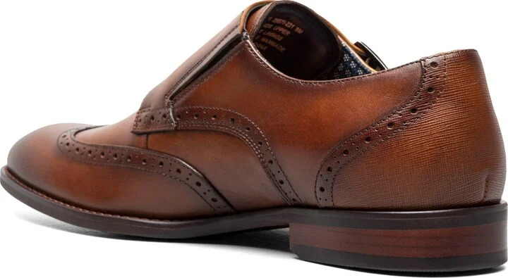 Karson Wingtip Double Monk Strap Shoe - Image 8