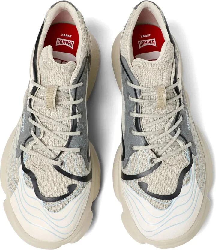 Karst panelled leather sneakers - Image 4