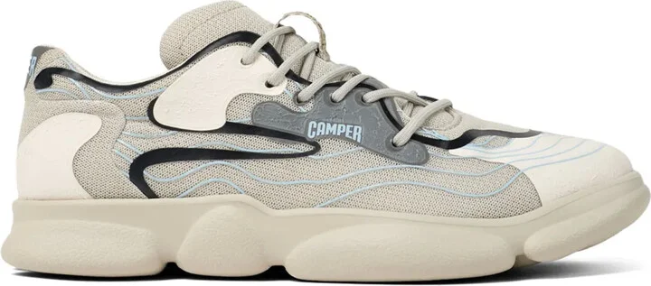 Karst panelled leather sneakers