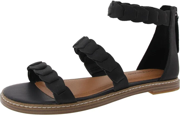 Kasinda Womens Zipper Leather Gladiator Sandals