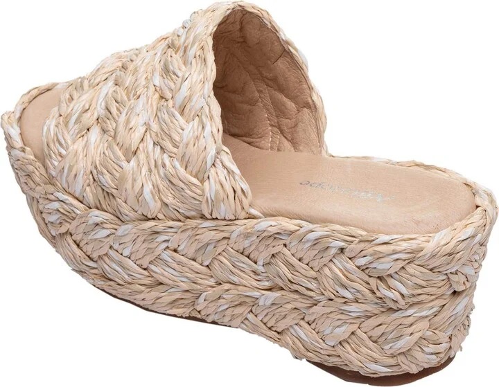 Kass Woven Raffia Platform Sandal - Image 2