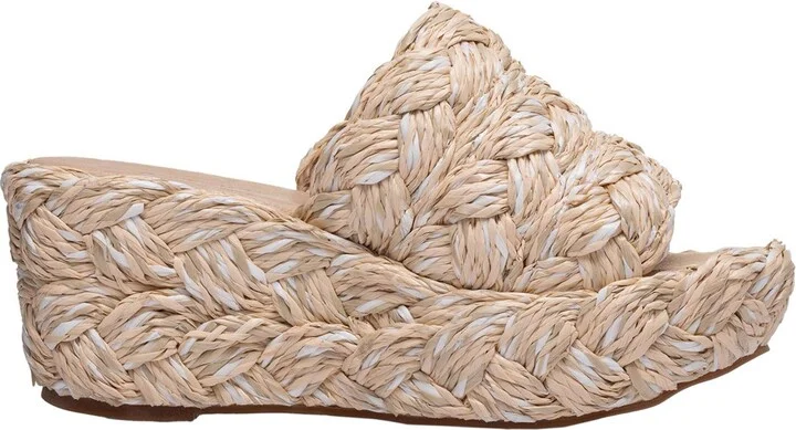 Kass Woven Raffia Platform Sandal - Image 7