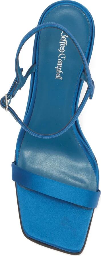Kassandra Satin Ankle Strap Wedge Sandal - Image 5
