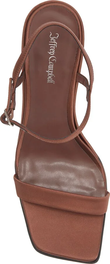 Kassandra Satin Ankle Strap Wedge Sandal - Image 11