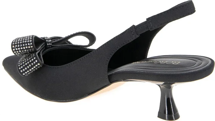 Kasti Slingback Pointed Toe Kitten Heel Pump - Image 2