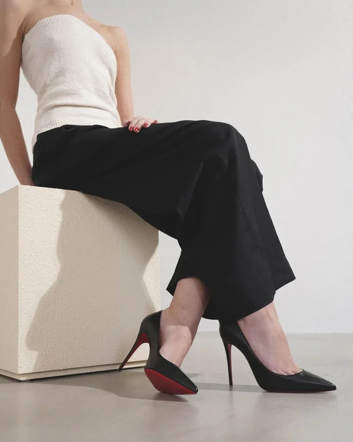 Kate 100 black leather pumps - Image 2