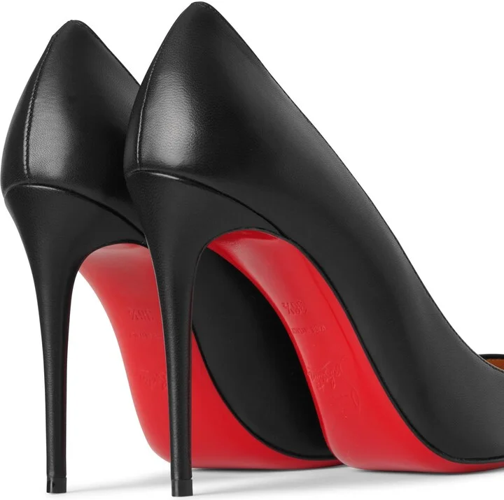 Kate 100 black leather pumps - Image 5