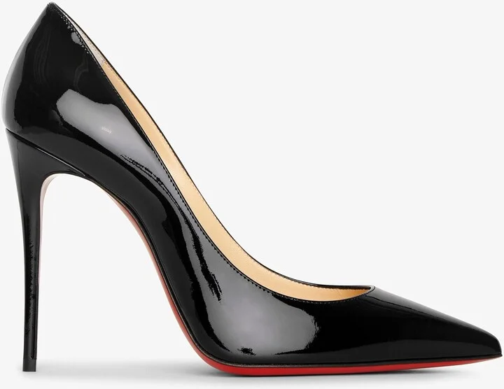 Kate 100 black patent pumps