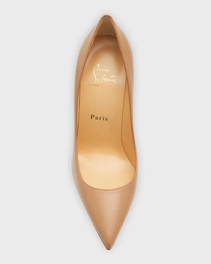 Kate 100mm Napa Red Sole Pumps - Image 3