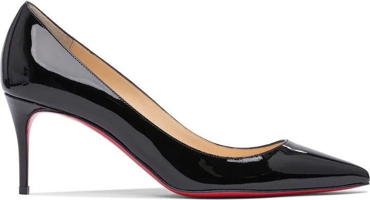 Kate 70 Patent Heeled Shoes Black