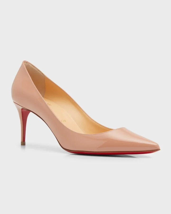 Kate 70mm Patent Red Sole Pumps - Image 3