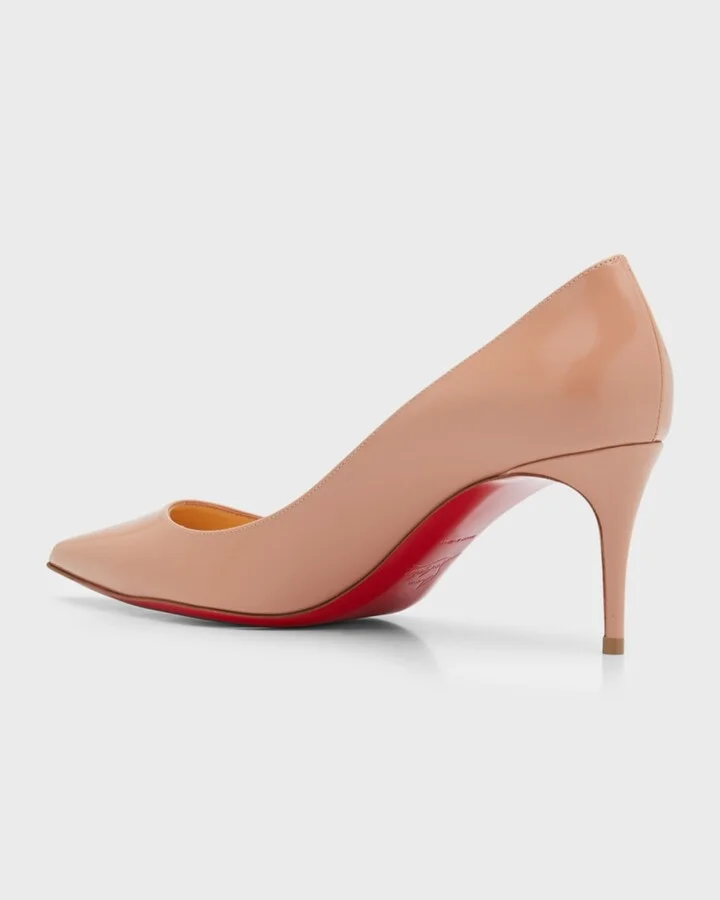 Kate 70mm Patent Red Sole Pumps - Image 4