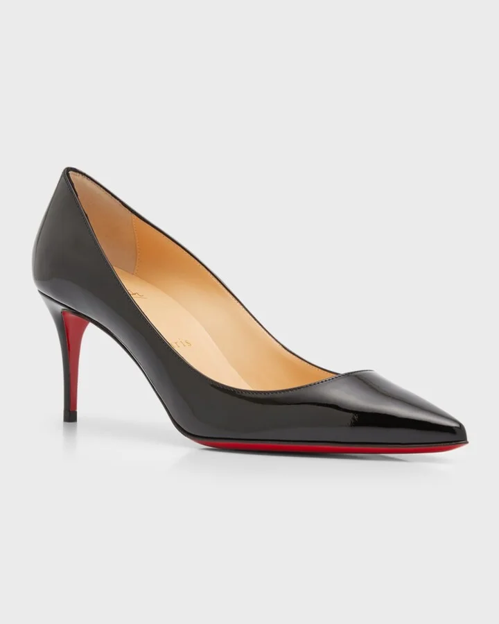 Kate 70mm Patent Red Sole Pumps - Image 6